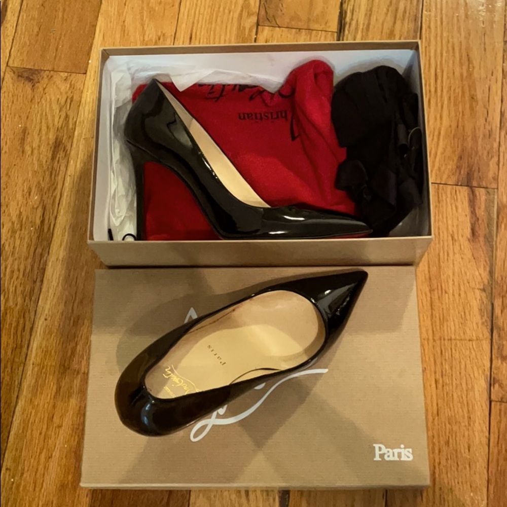 Christian Louboutin pigalle black heels— 100 mm